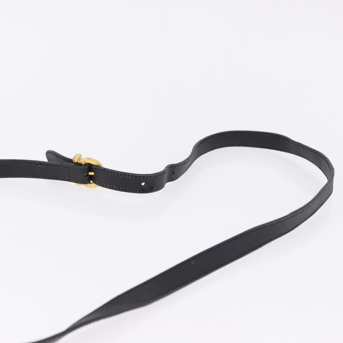 Salvatore Ferragamo Vala Hand Bag Canvas 2way Black Gold Auth 193549