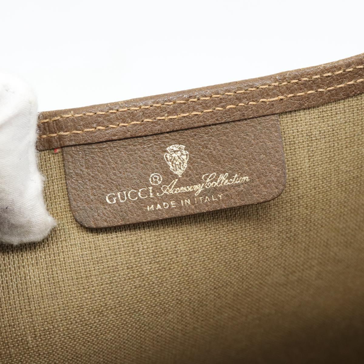 GUCCI GG Supreme Web Sherry Line Tote Bag PVC Beige 39 02 003 Auth 193552A