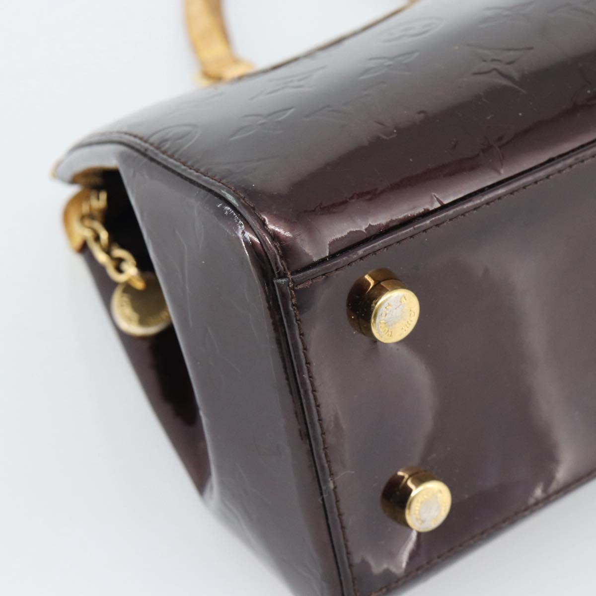 LOUIS VUITTON Monogram Vernis Blair MM Bag 2way Amarante M91619 LV Auth 193557