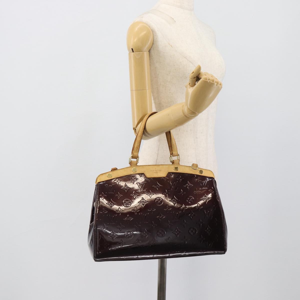 LOUIS VUITTON Monogram Vernis Blair MM Bag 2way Amarante M91619 LV Auth 193557