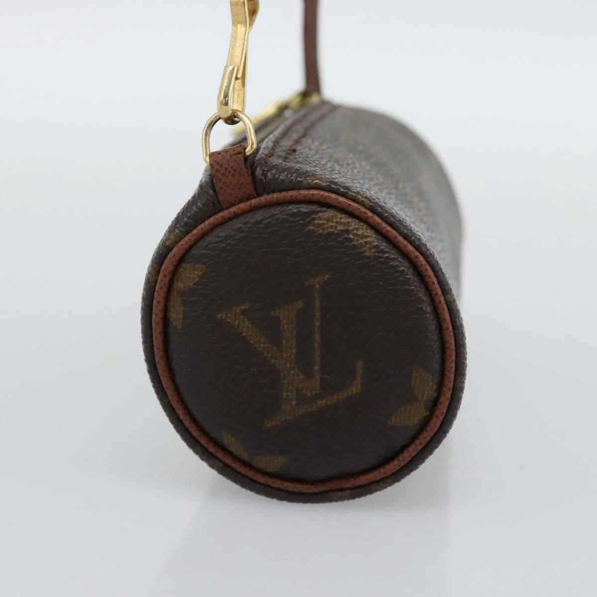 LOUIS VUITTON Monogram Papillon Pouch LV Auth 193561