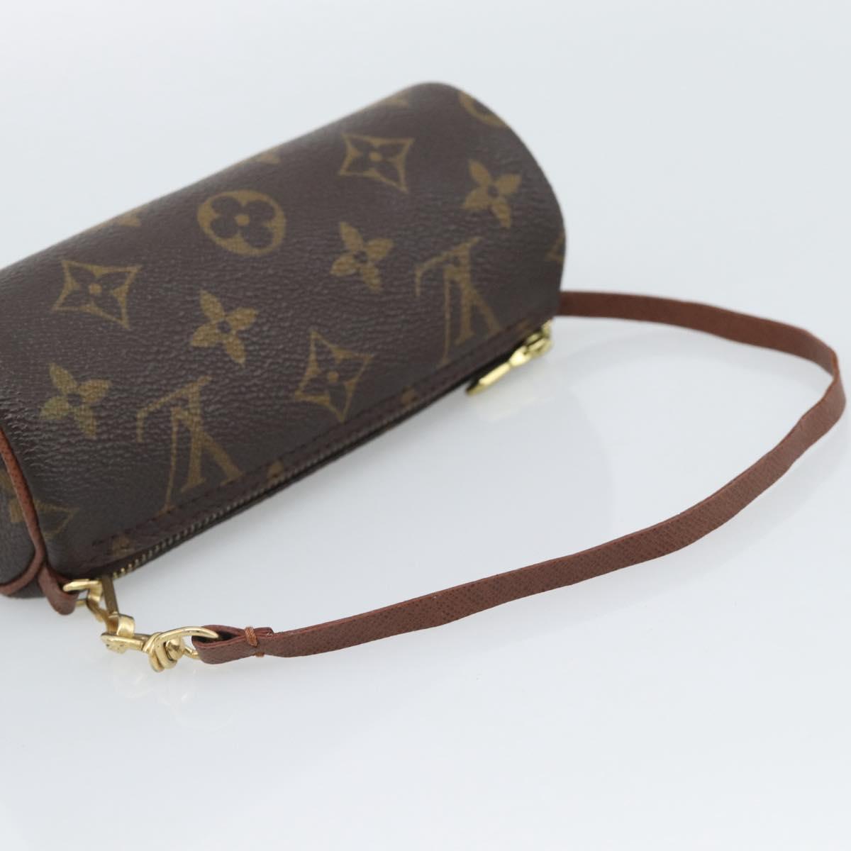 LOUIS VUITTON Monogram Papillon Pouch LV Auth 193561