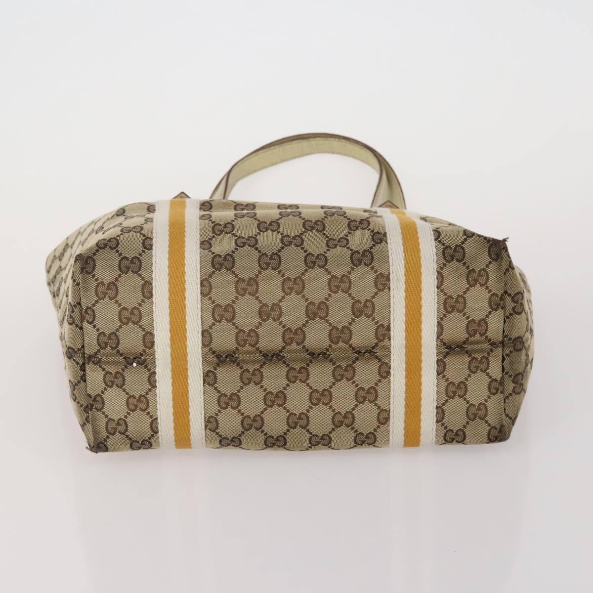 GUCCI GG Canvas Sherry Line Tote Bag 2 Set Beige Auth 193567