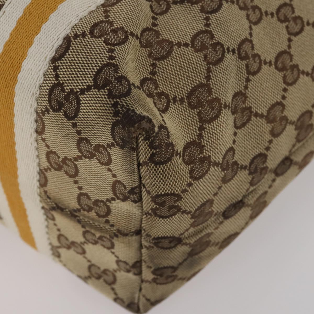 GUCCI GG Canvas Sherry Line Tote Bag 2 Set Beige Auth 193567