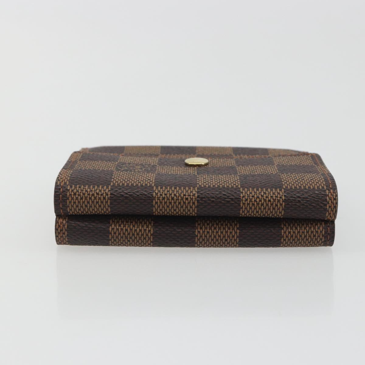 LOUIS VUITTON Damier Ebene Portefeuille Elise Wallet N61654 LV Auth 193590V