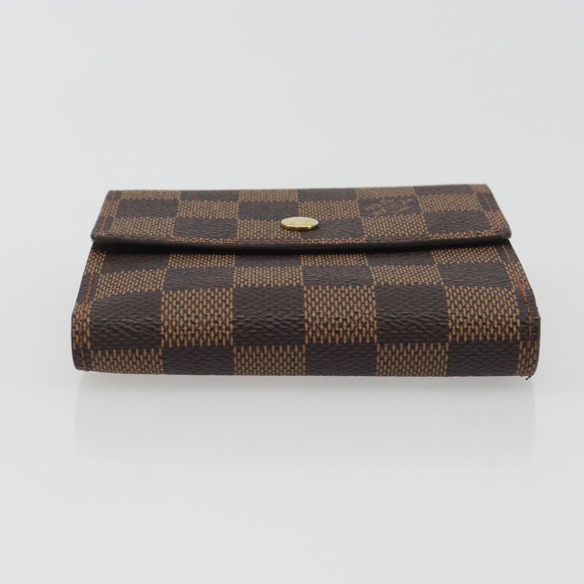 LOUIS VUITTON Damier Ebene Portefeuille Elise Wallet N61654 LV Auth 193590V