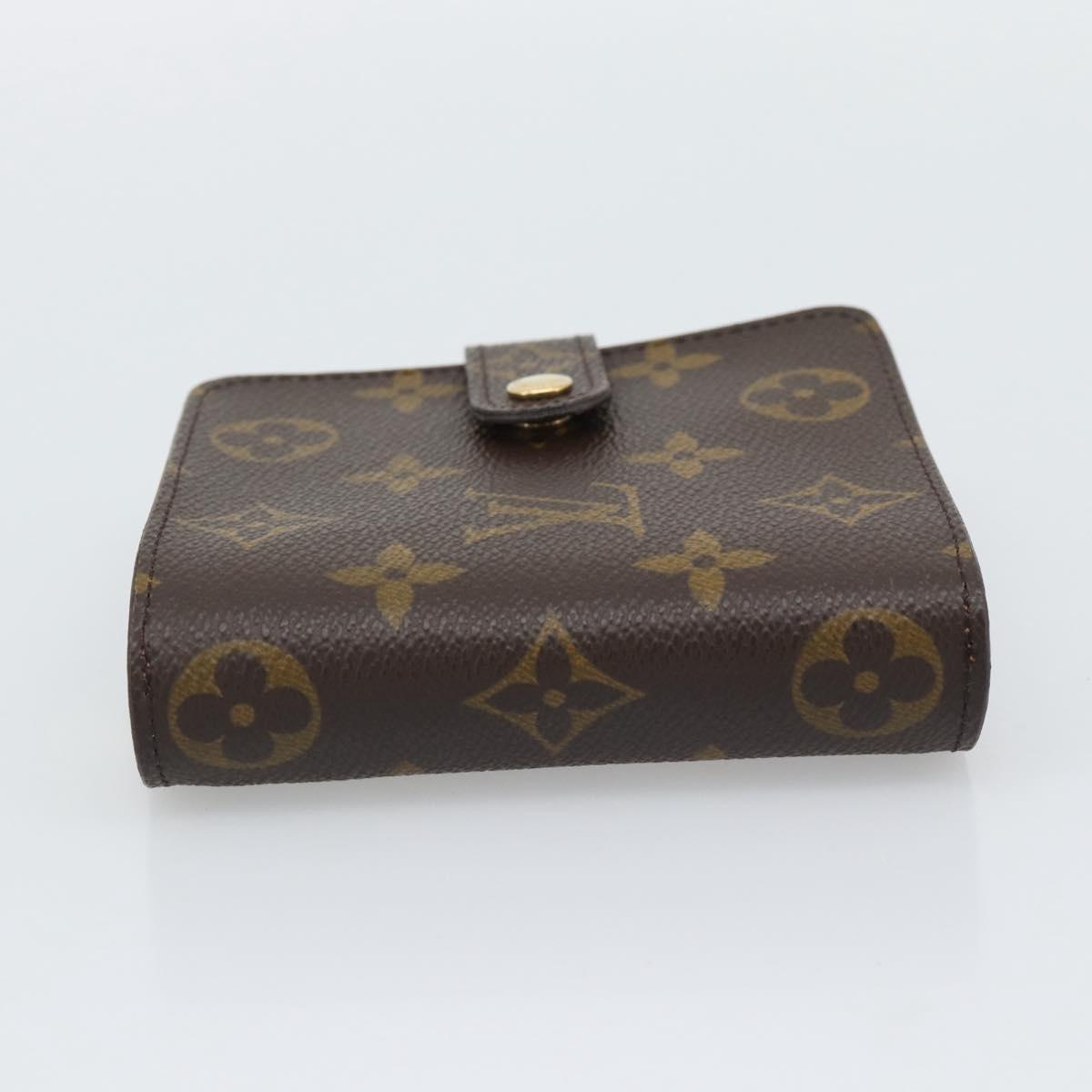LOUIS VUITTON Monogram Compact Zip Wallet M61667 LV Auth 193591V