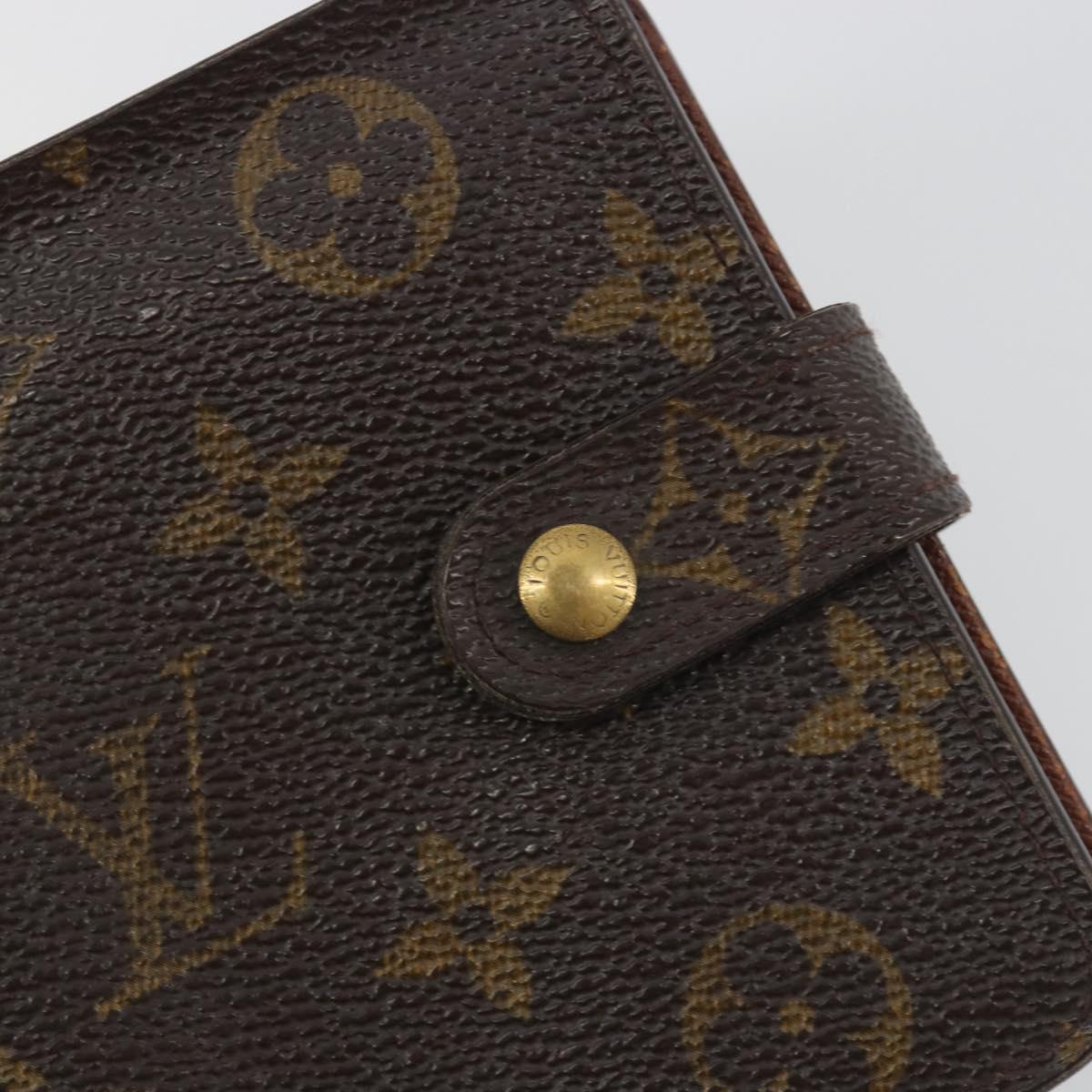 LOUIS VUITTON Monogram Compact Zip Wallet M61667 LV Auth 193592