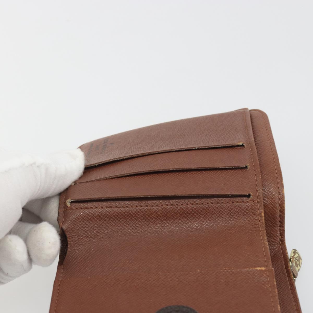 LOUIS VUITTON Monogram Compact Zip Wallet M61667 LV Auth 193592