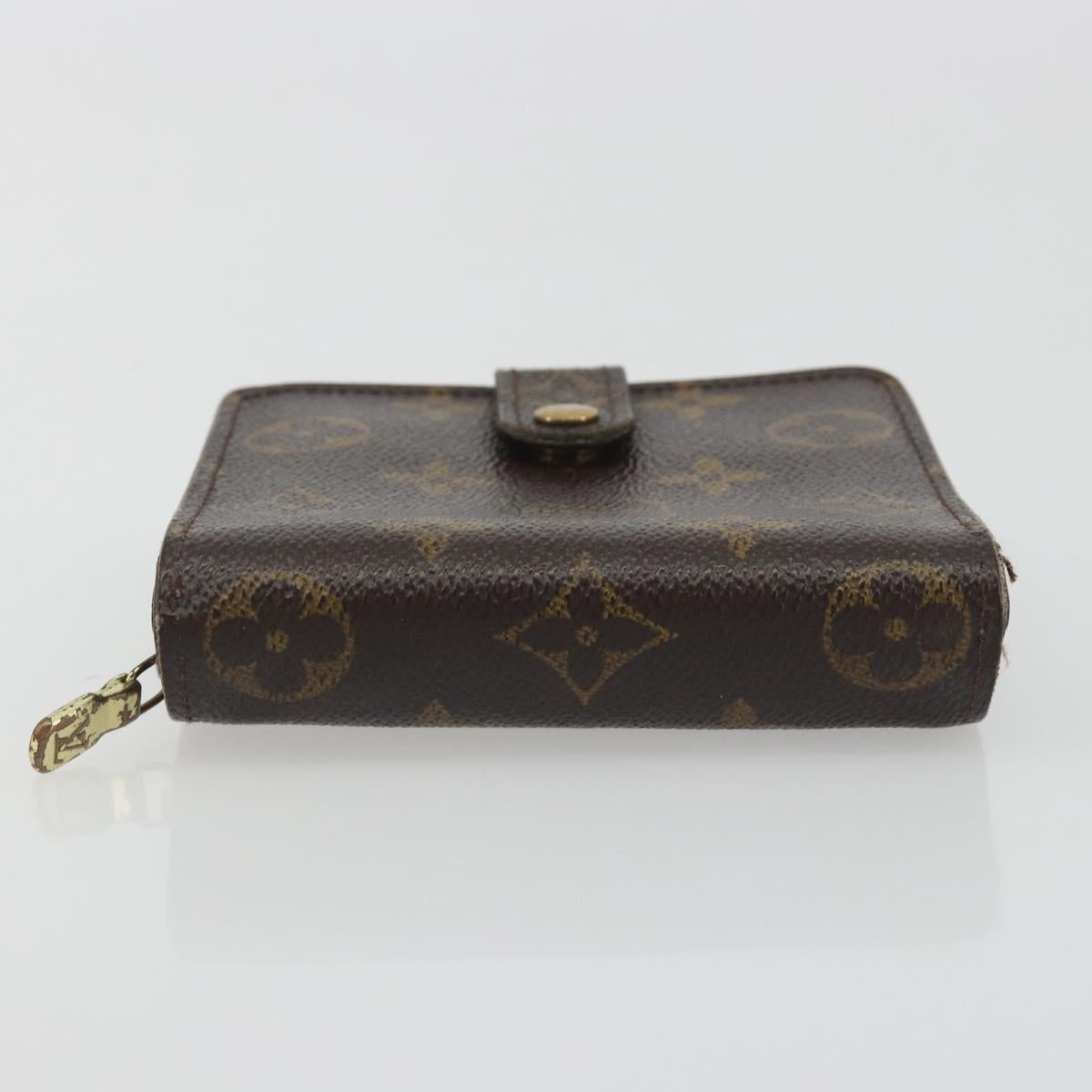 LOUIS VUITTON Monogram Compact Zip Wallet M61667 LV Auth 193592