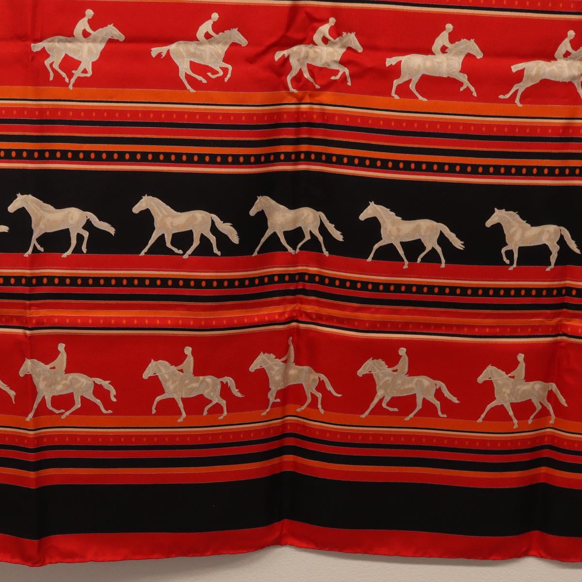 HERMES Carre 90 Scarf Silk Red Auth 193600M