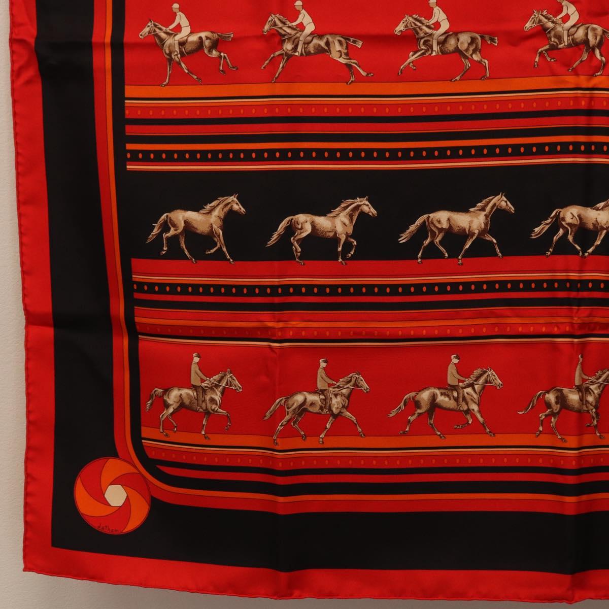 HERMES Carre 90 Scarf Silk Red Auth 193600M