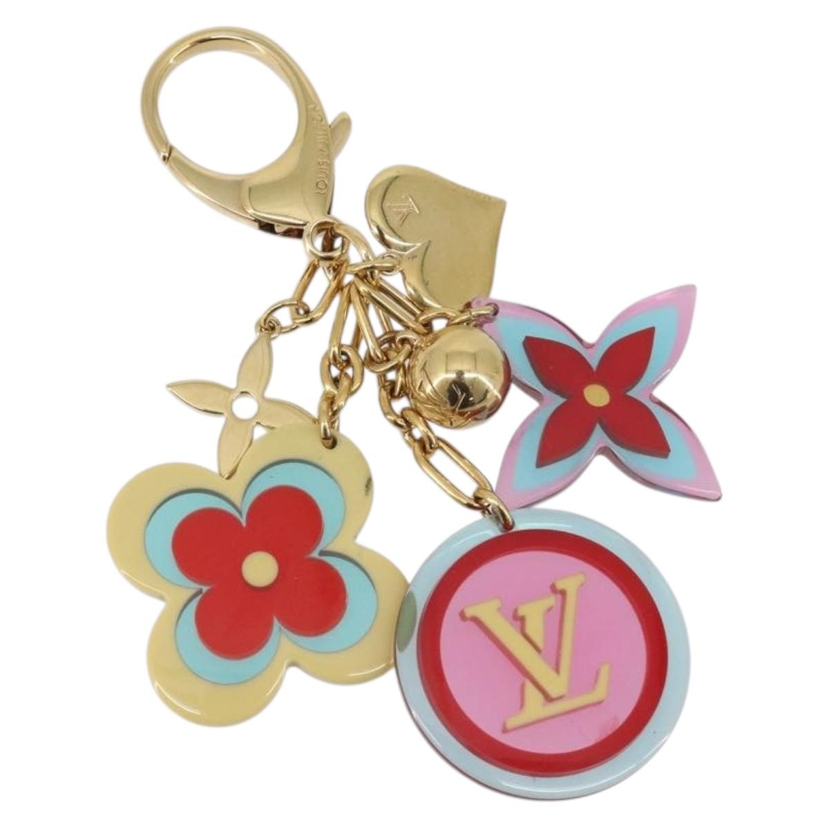 LOUIS VUITTON Bijou Sac Candy Key Holder Plastic metal Red M65726 Auth 193605A