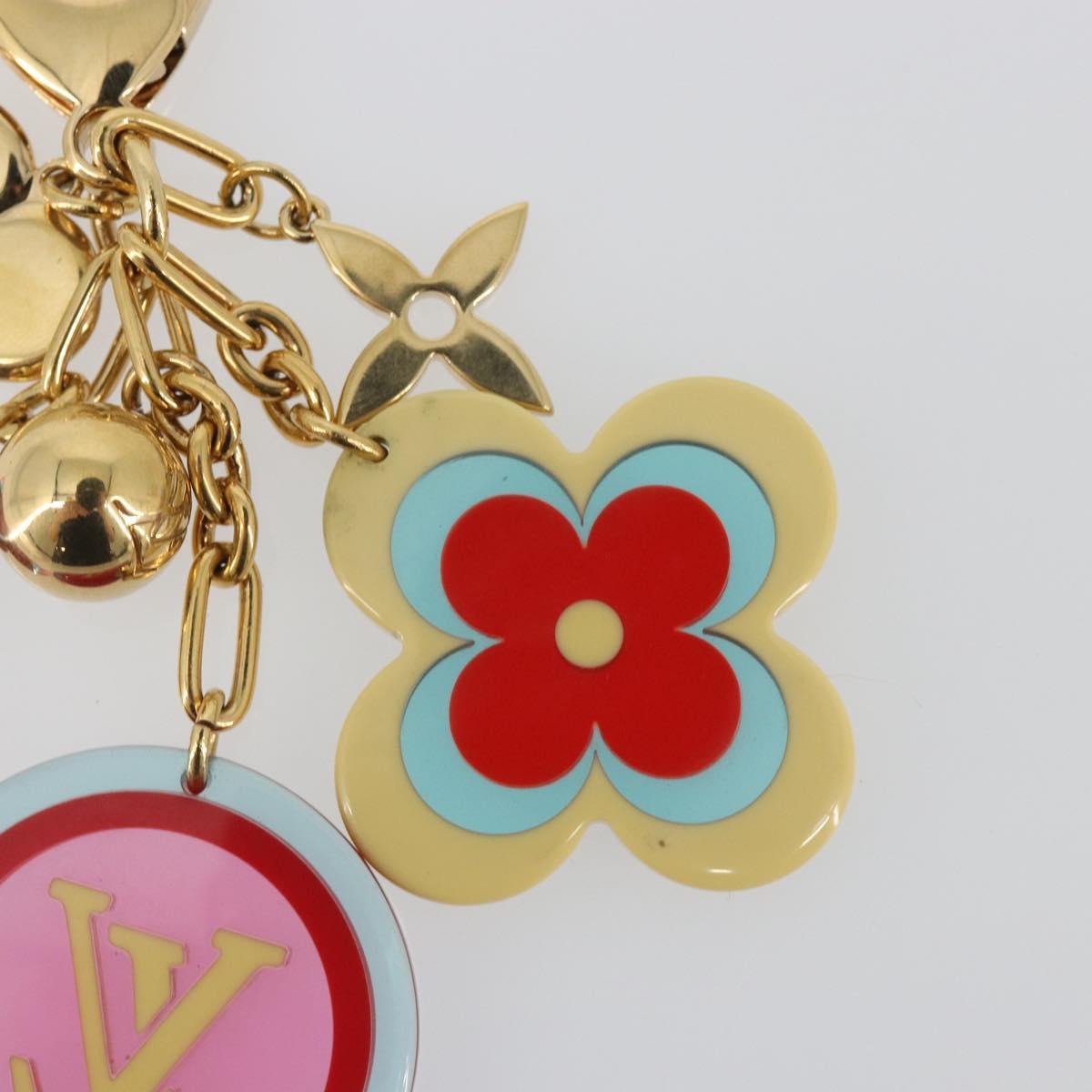 LOUIS VUITTON Bijou Sac Candy Key Holder Plastic metal Red M65726 Auth 193605A