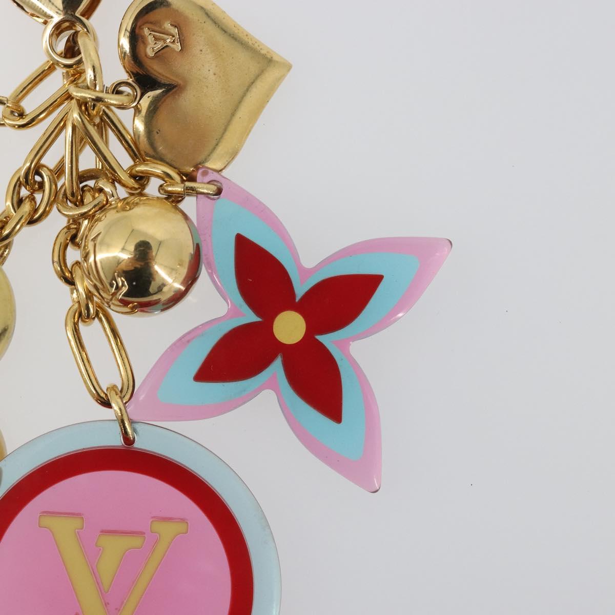 LOUIS VUITTON Bijou Sac Candy Key Holder Plastic metal Red M65726 Auth 193605A
