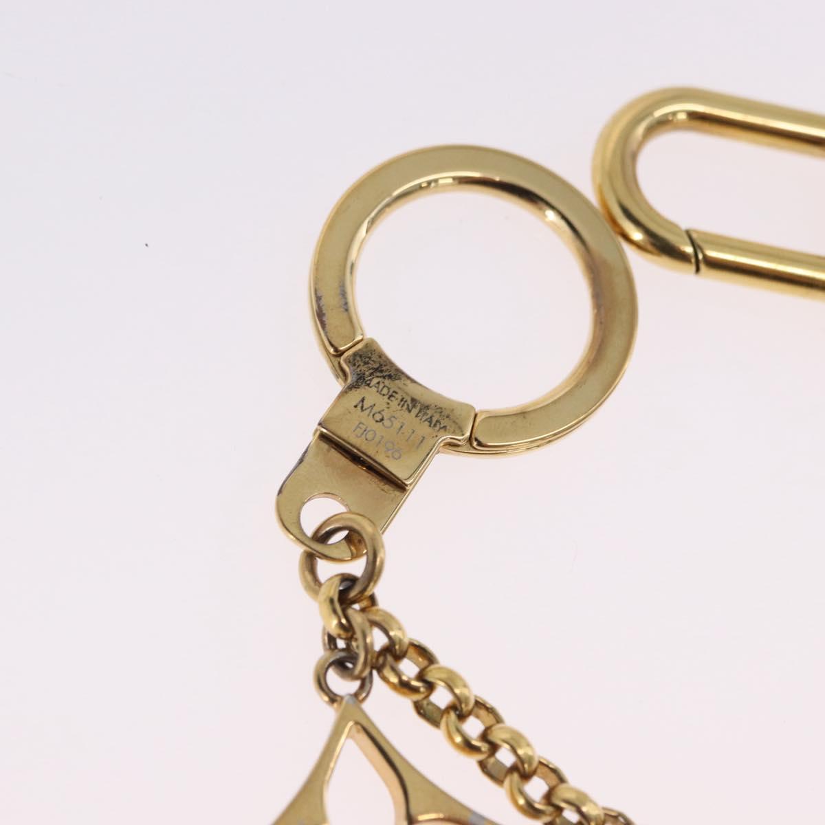 LOUIS VUITTON Fleur De Charm Gold M65111 LV Auth 193606