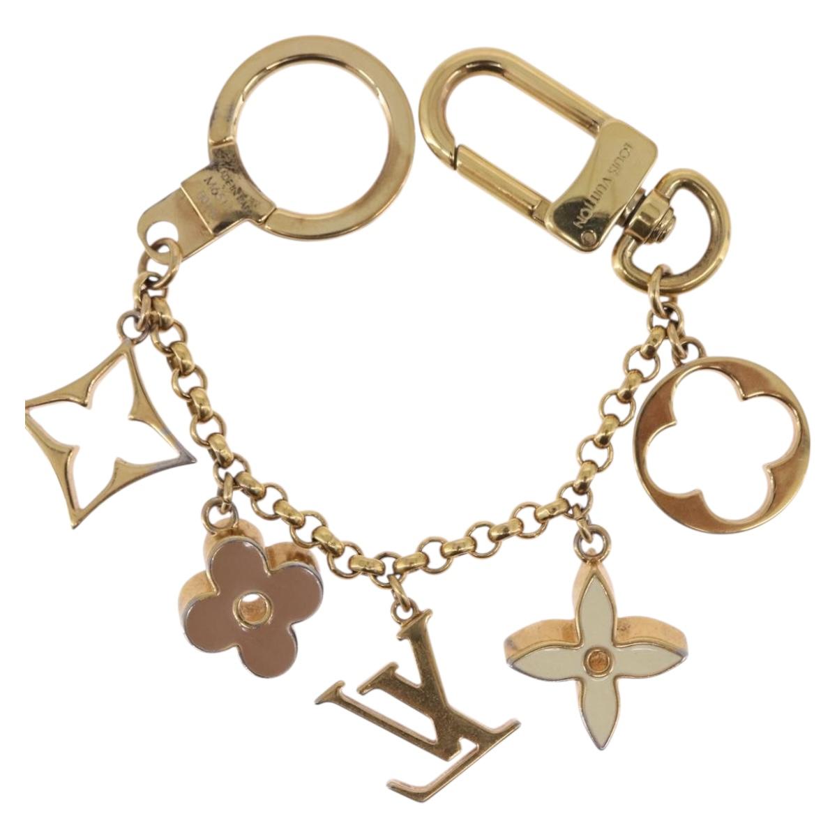 LOUIS VUITTON Fleur De Charm Gold M65111 LV Auth 193606