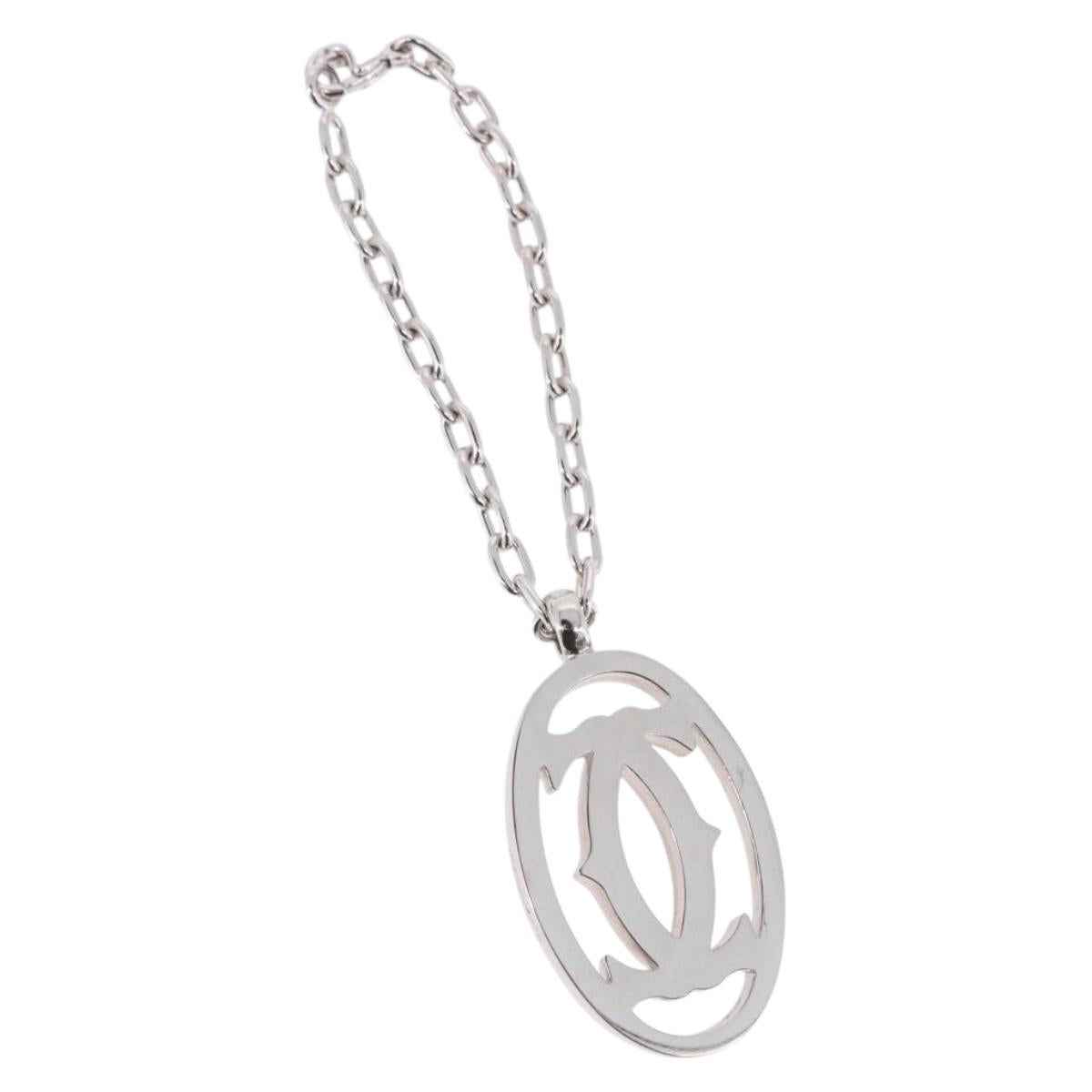 CARTIER Key Holder metal Silver Auth 193608V