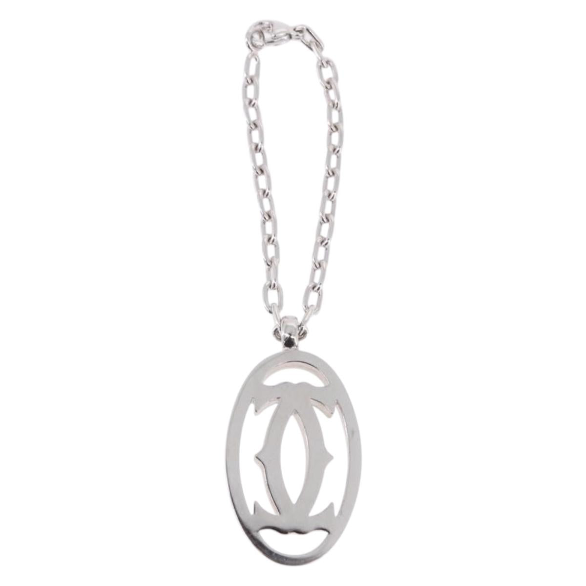 CARTIER Key Holder metal Silver Auth 193608V
