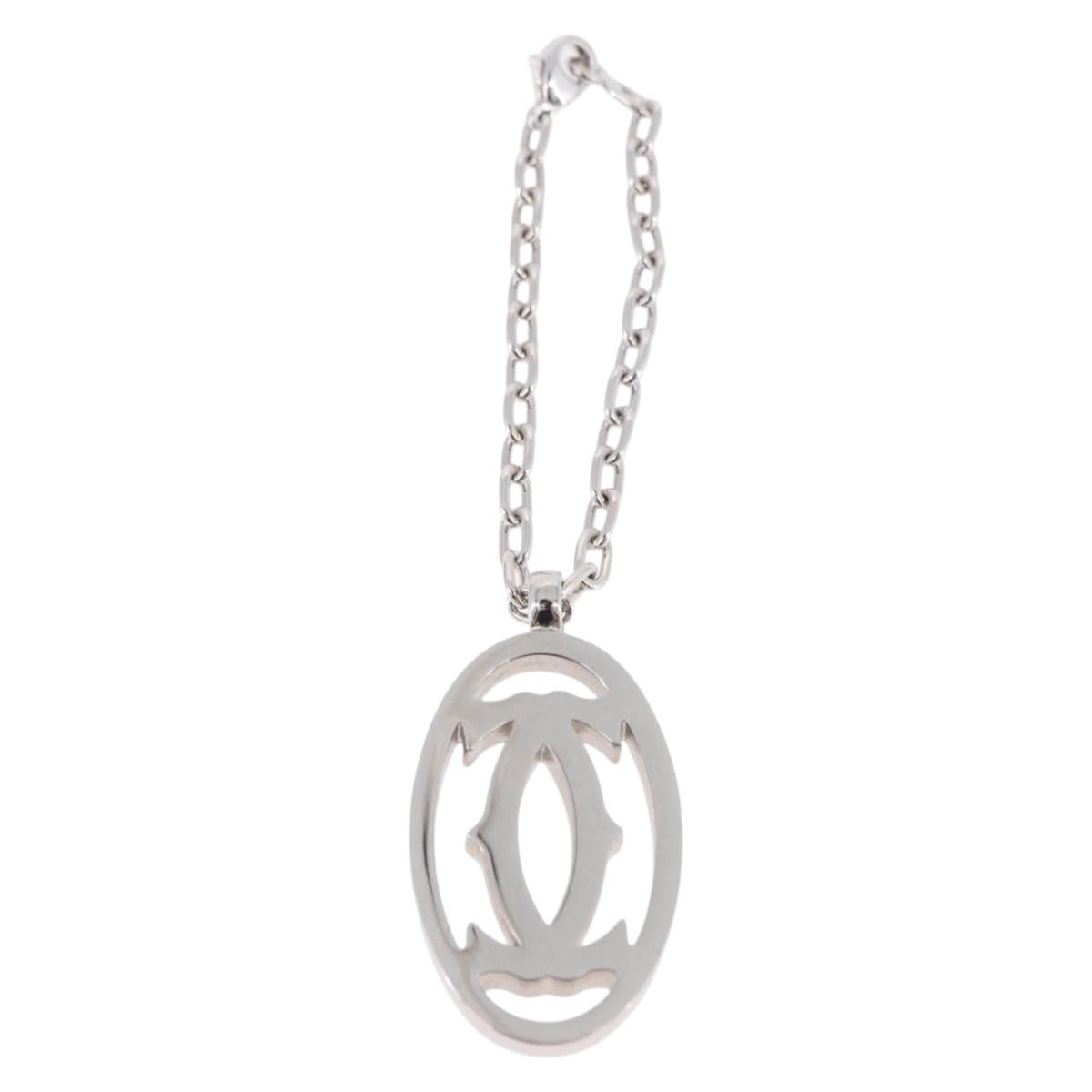CARTIER Key Holder metal Silver Auth 193608V