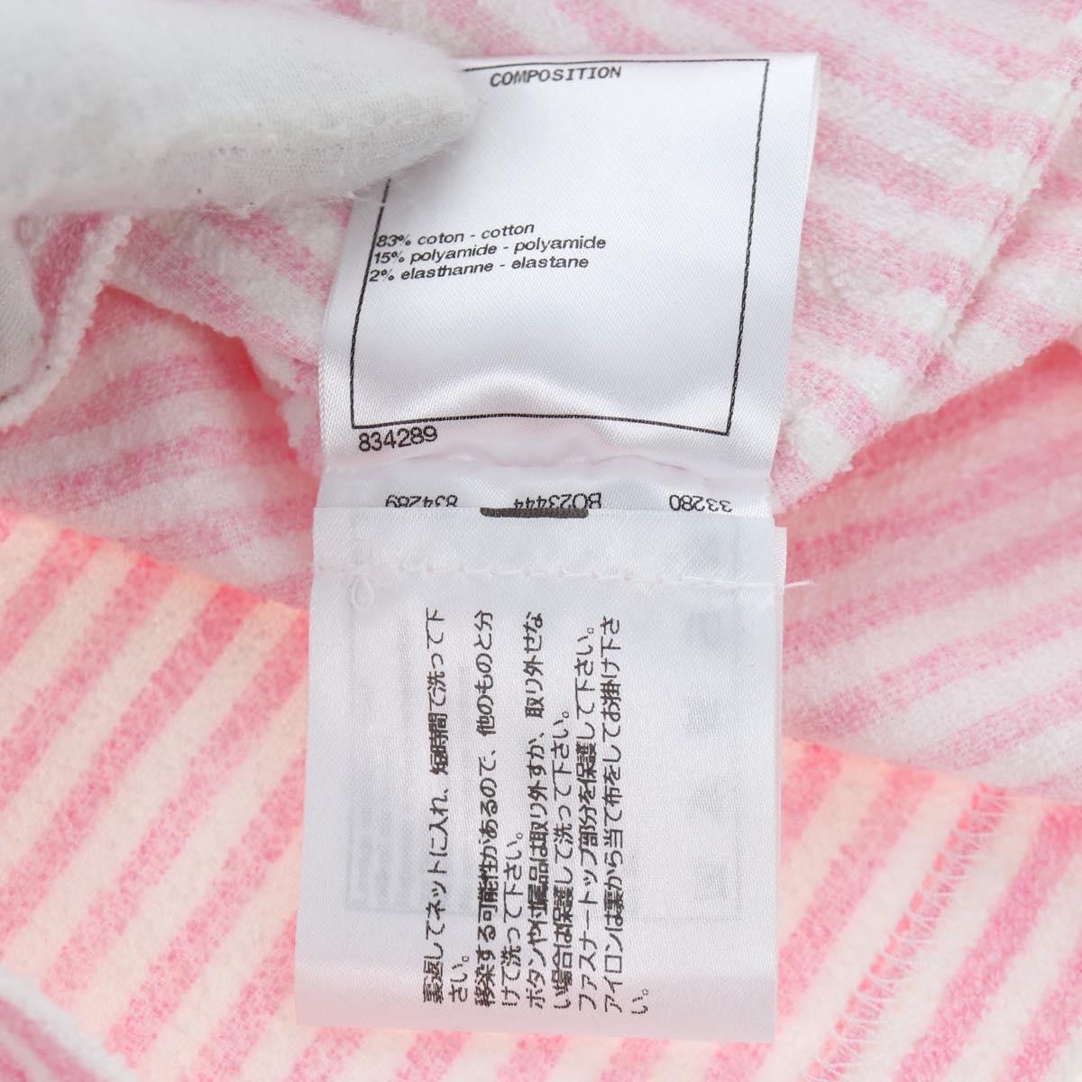 CHANEL TShirt Pile 36 Pink CC Auth 193723M