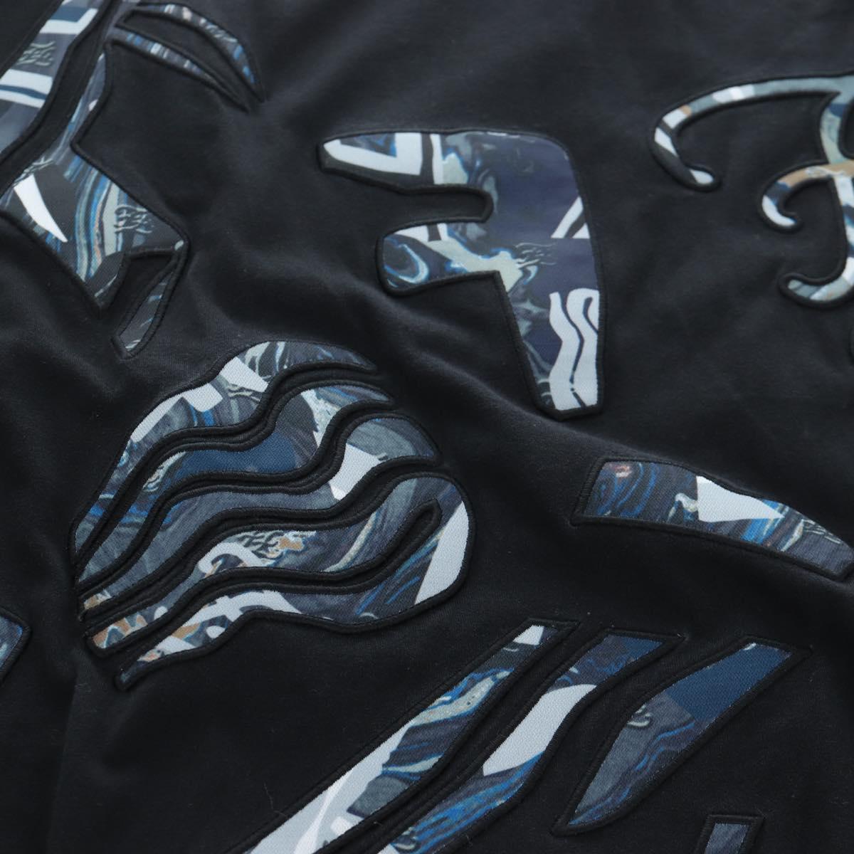 FENDI TShirt Cotton M Black Auth 193725M