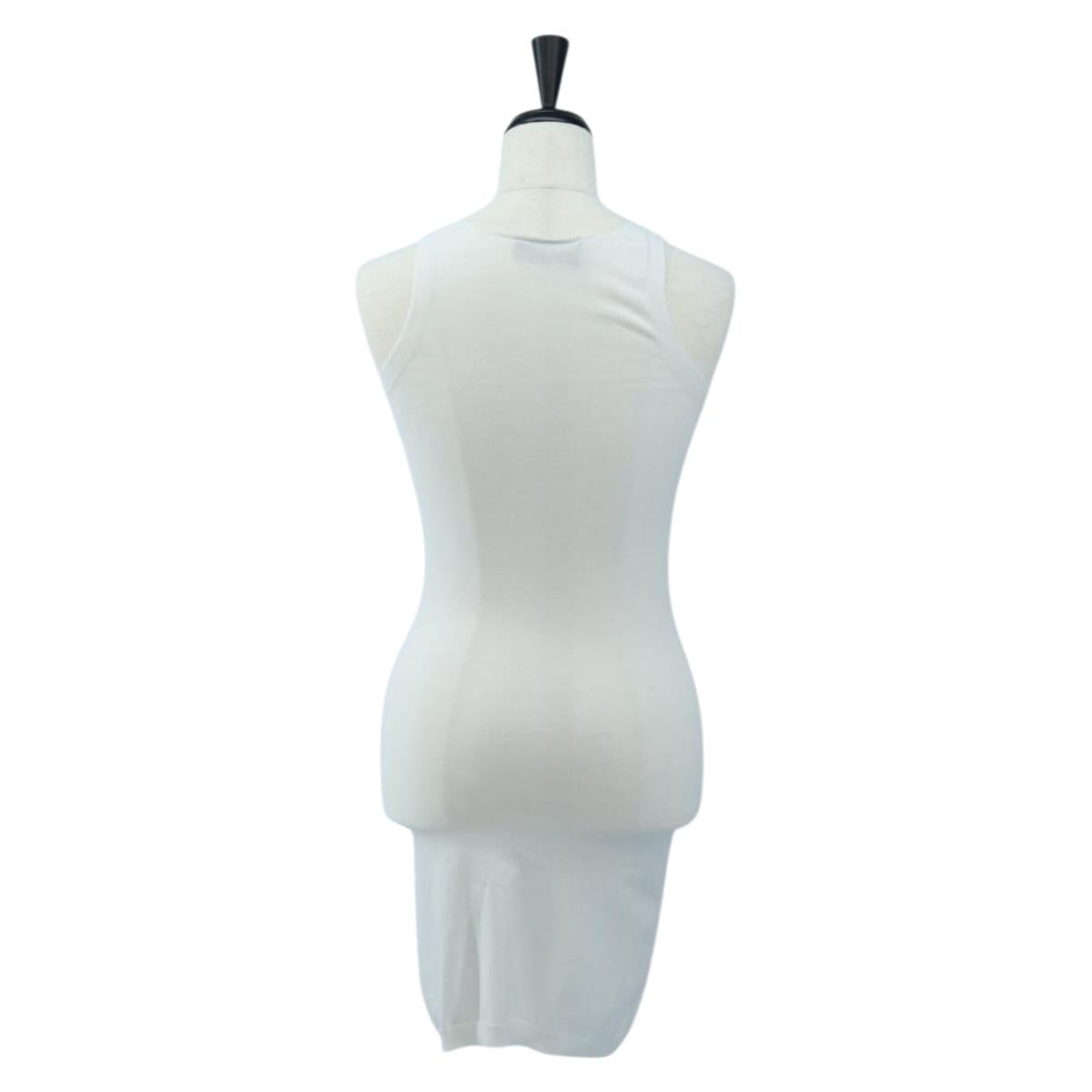FENDI Zucca Canvas One Piece Shirt White Auth 193726M