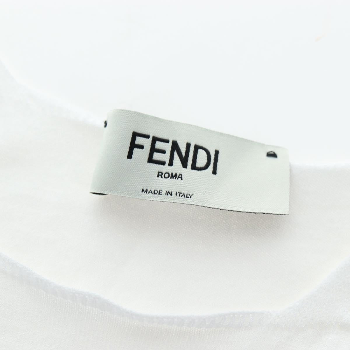 FENDI Zucca Canvas One Piece Shirt White Auth 193726M