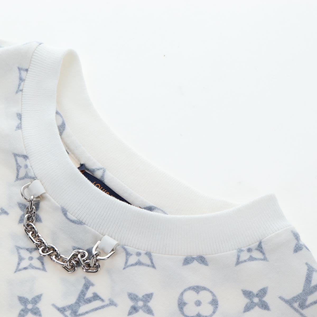 LOUIS VUITTON Monogram Escal Printed T-Shirt S White LV Auth 193729M