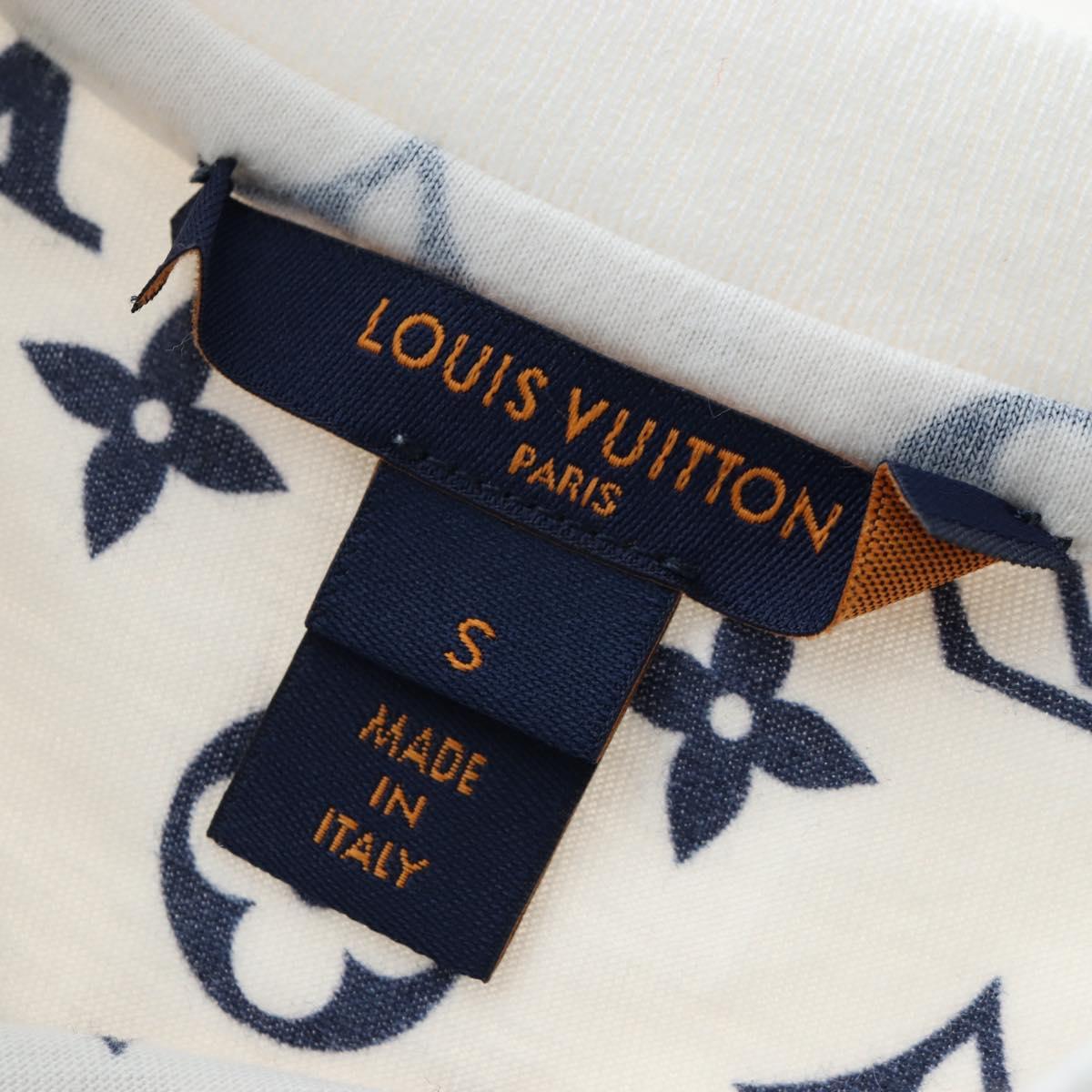 LOUIS VUITTON Monogram Escal Printed T-Shirt S White LV Auth 193729M