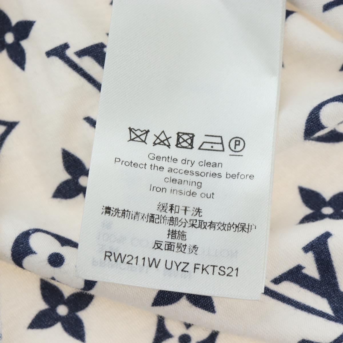 LOUIS VUITTON Monogram Escal Printed T-Shirt S White LV Auth 193729M