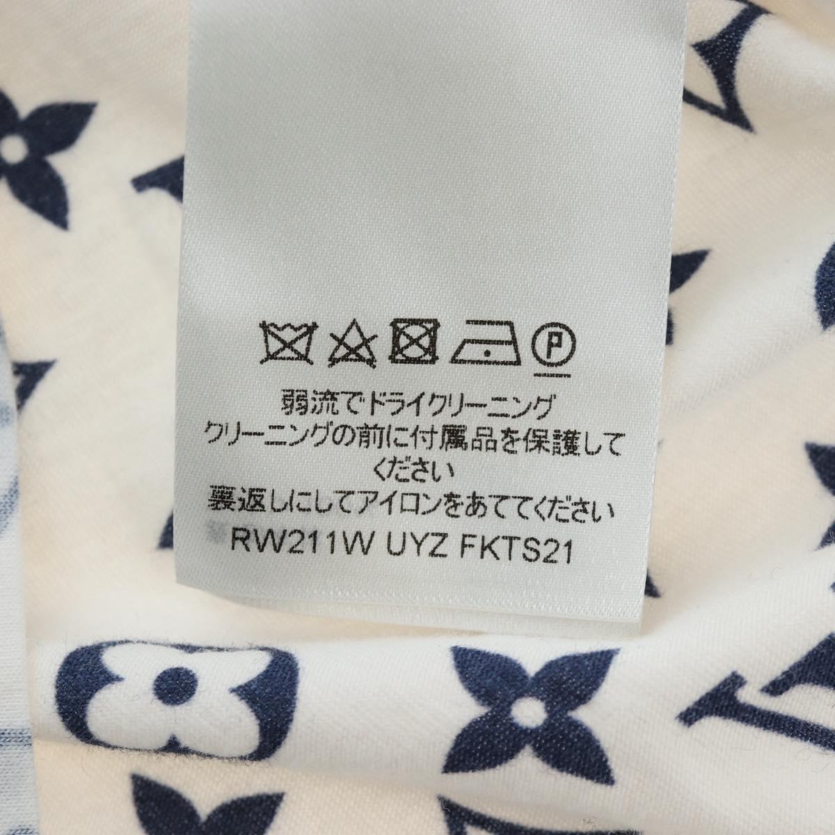 LOUIS VUITTON Monogram Escal Printed T-Shirt S White LV Auth 193729M