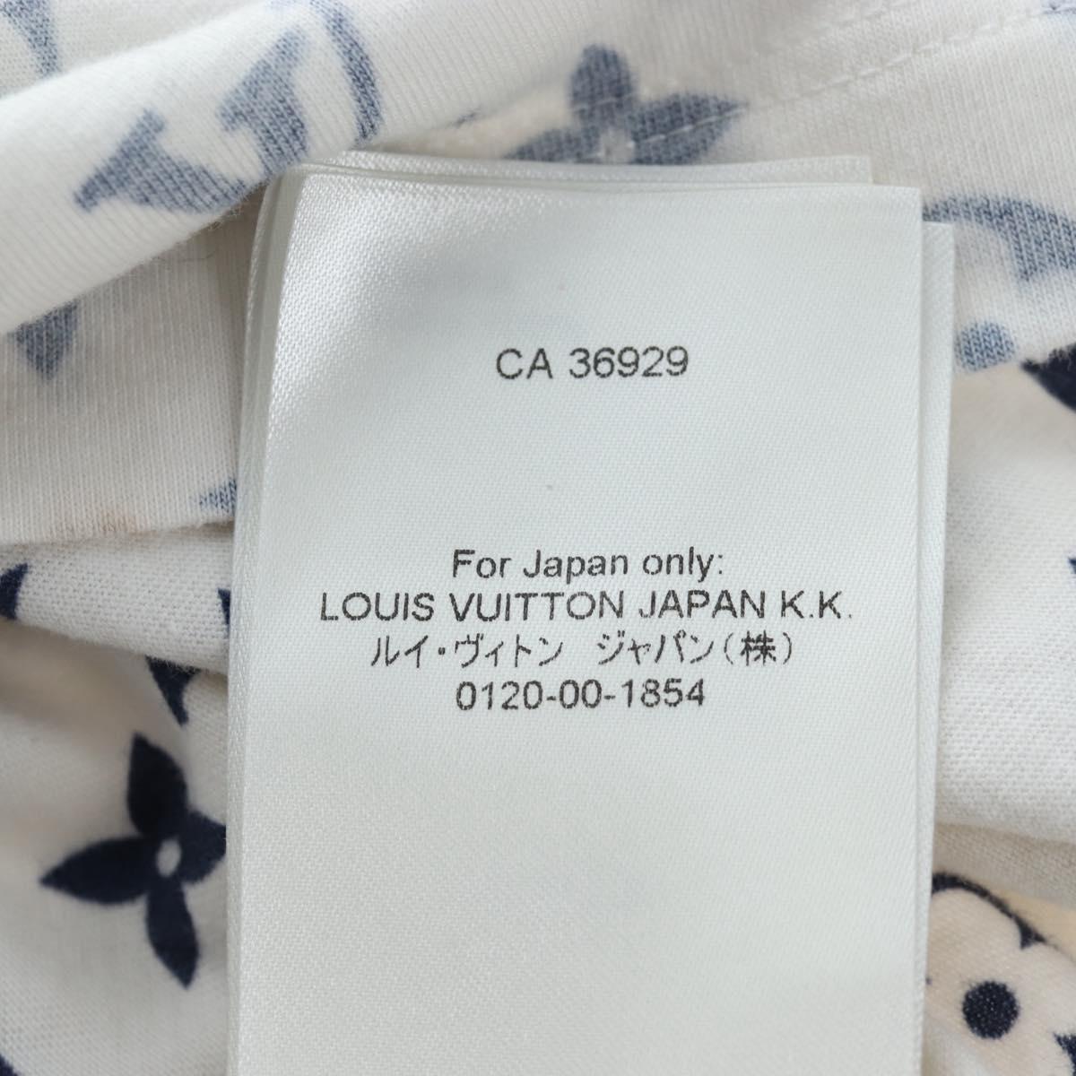 LOUIS VUITTON Monogram Escal Printed T-Shirt S White LV Auth 193729M