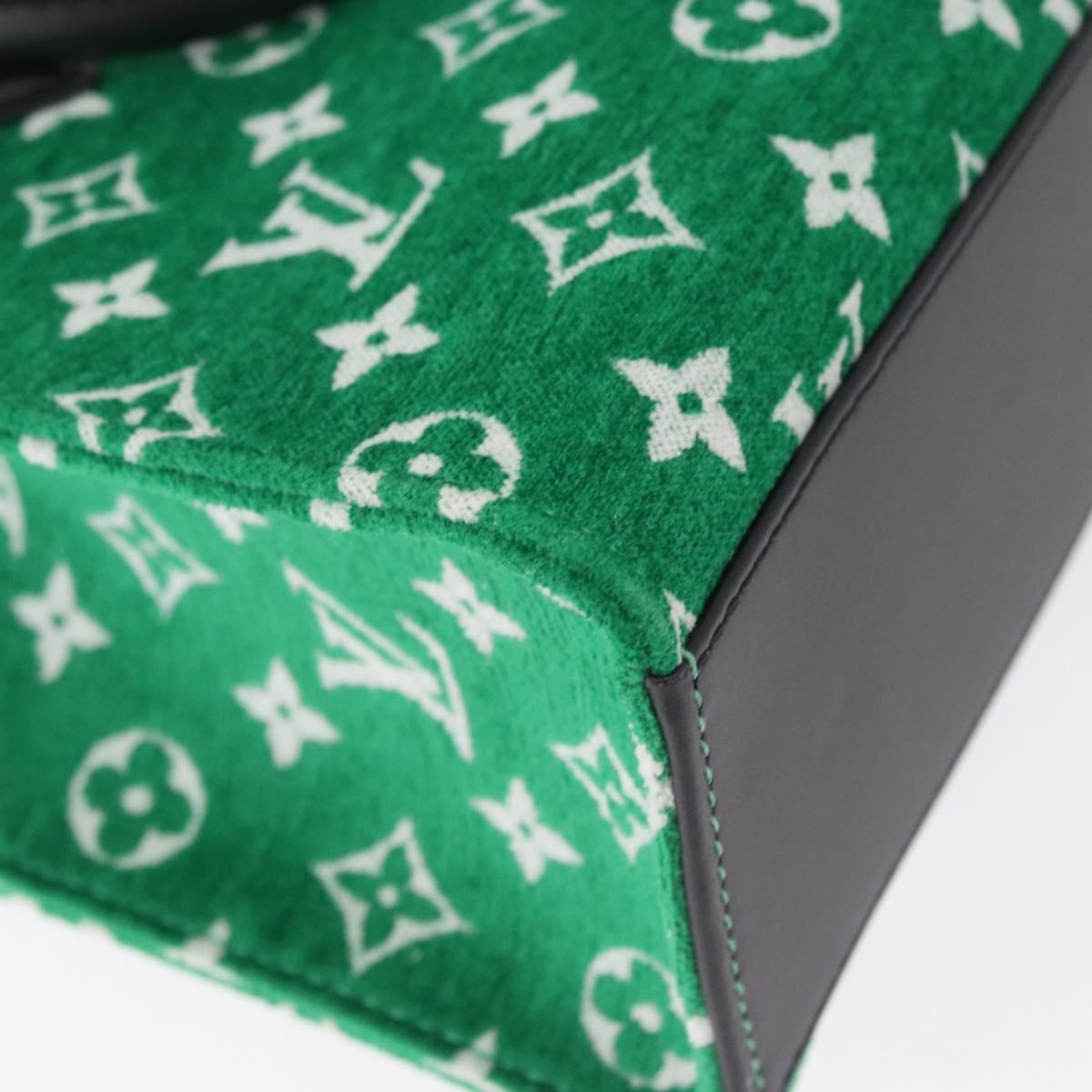 LOUIS VUITTON Monogram Jacquard Velvet On The Go PM Green M46216 Auth 193752SAM