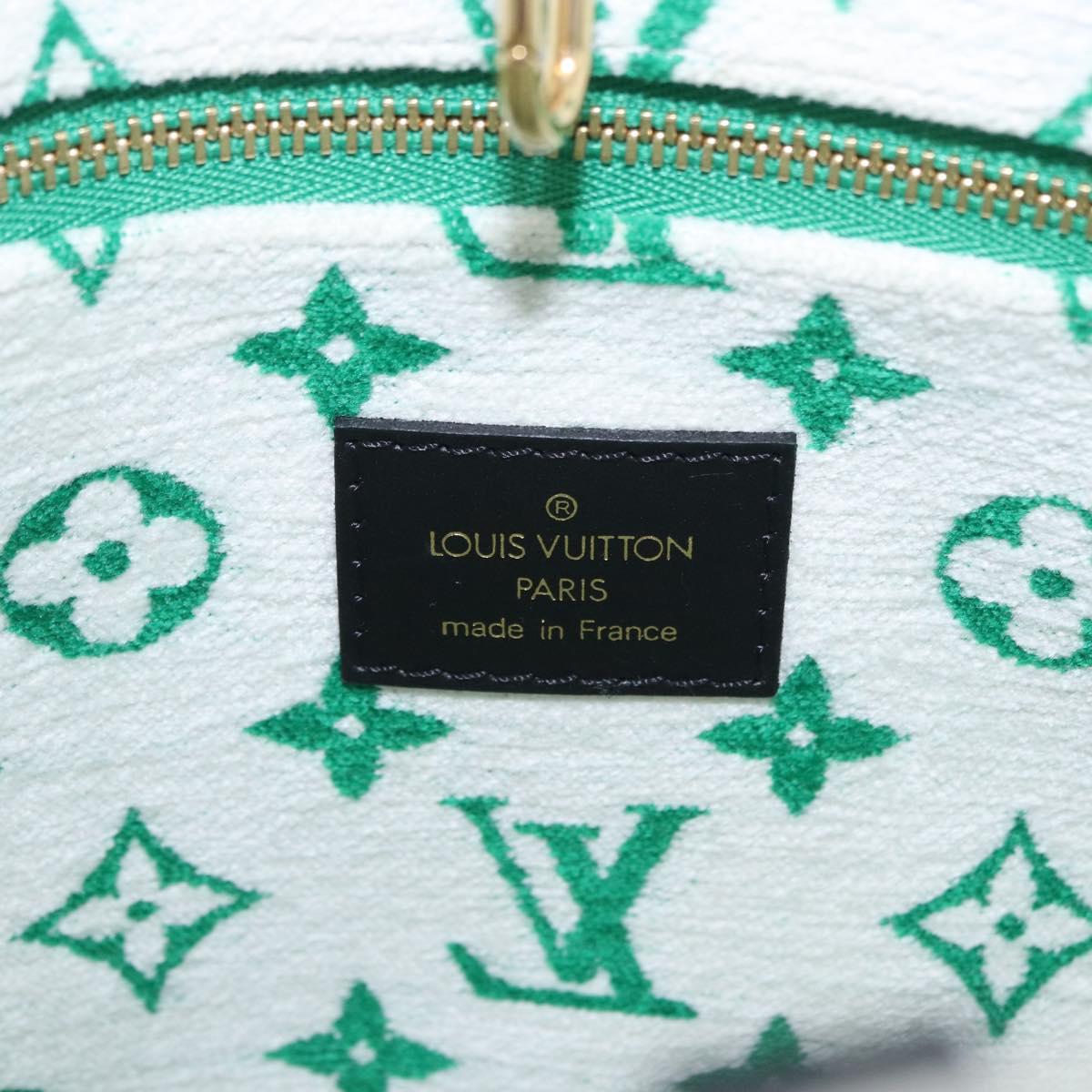 LOUIS VUITTON Monogram Jacquard Velvet On The Go PM Green M46216 Auth 193752SAM