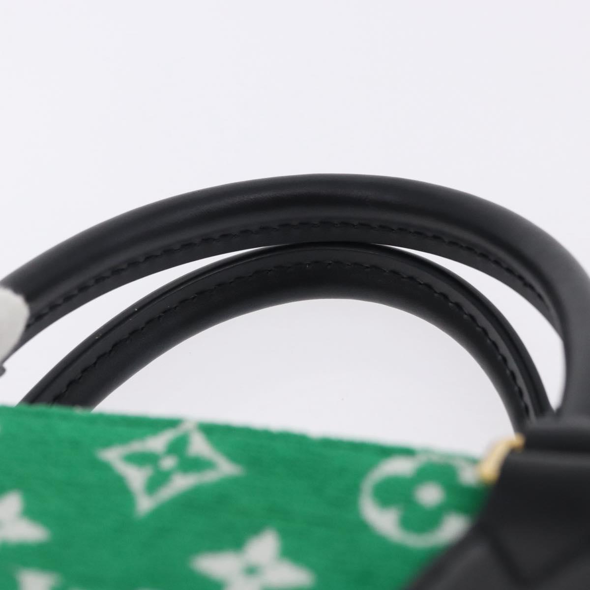 LOUIS VUITTON Monogram Jacquard Velvet On The Go PM Green M46216 Auth 193752SAM