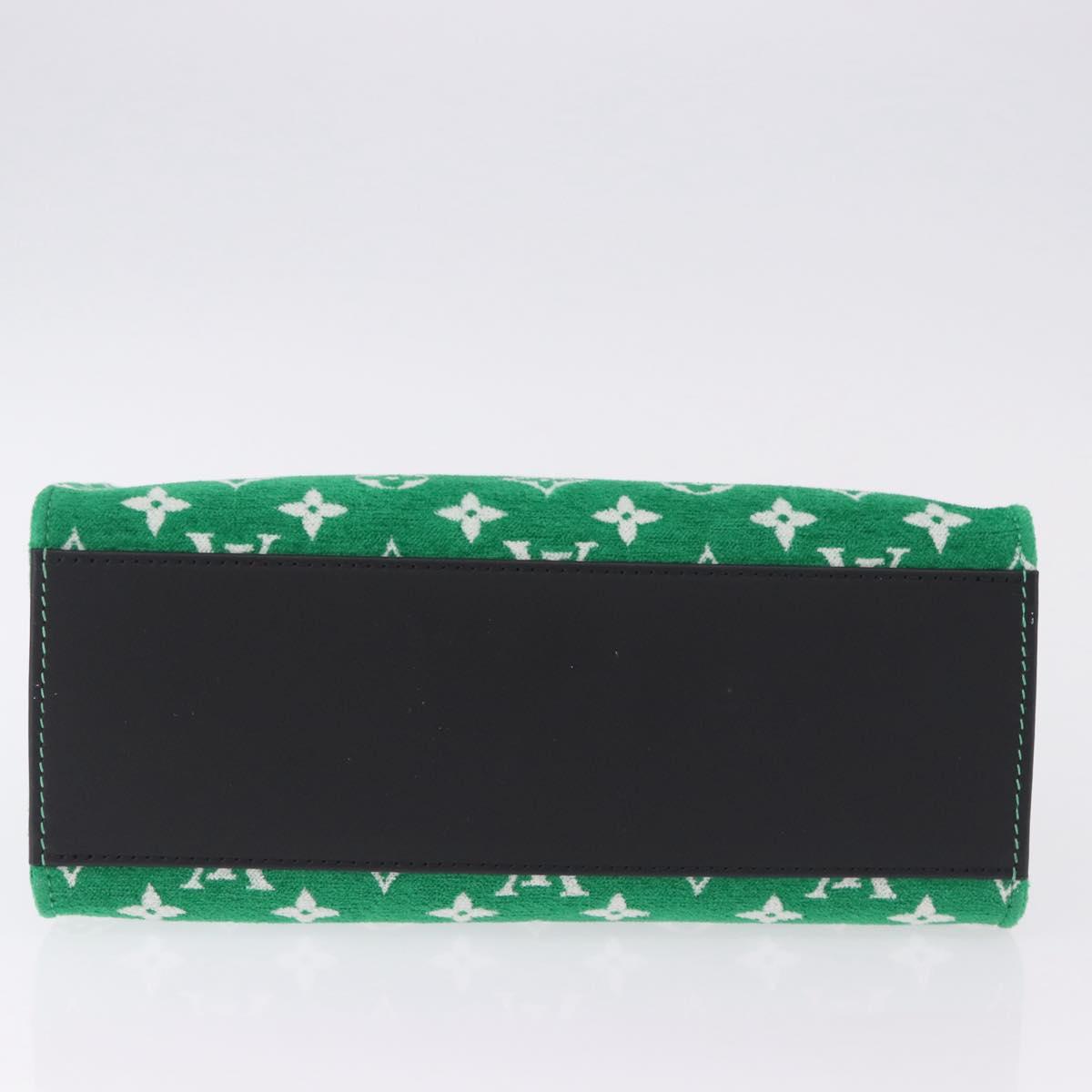 LOUIS VUITTON Monogram Jacquard Velvet On The Go PM Green M46216 Auth 193752SAM