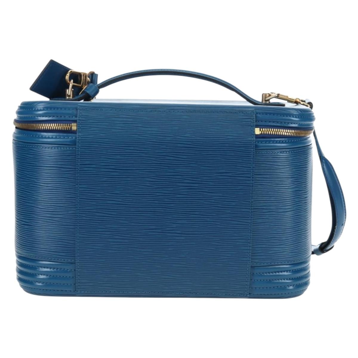 LOUIS VUITTON Epi Nice Hand Bag 2way Toledo Blue M48015 LV Auth 193753V