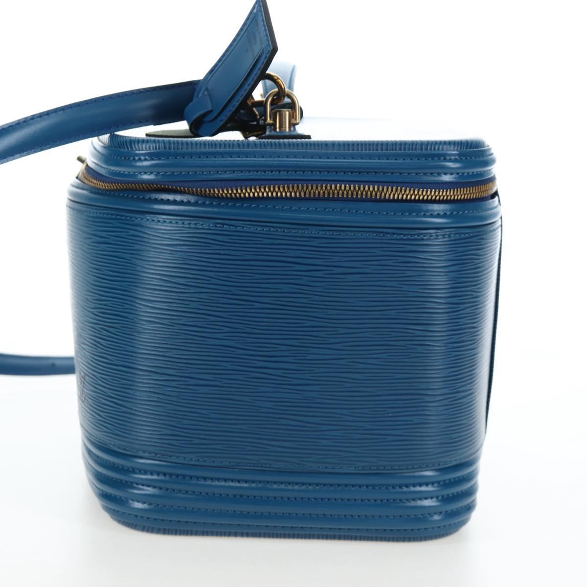 LOUIS VUITTON Epi Nice Hand Bag 2way Toledo Blue M48015 LV Auth 193753V