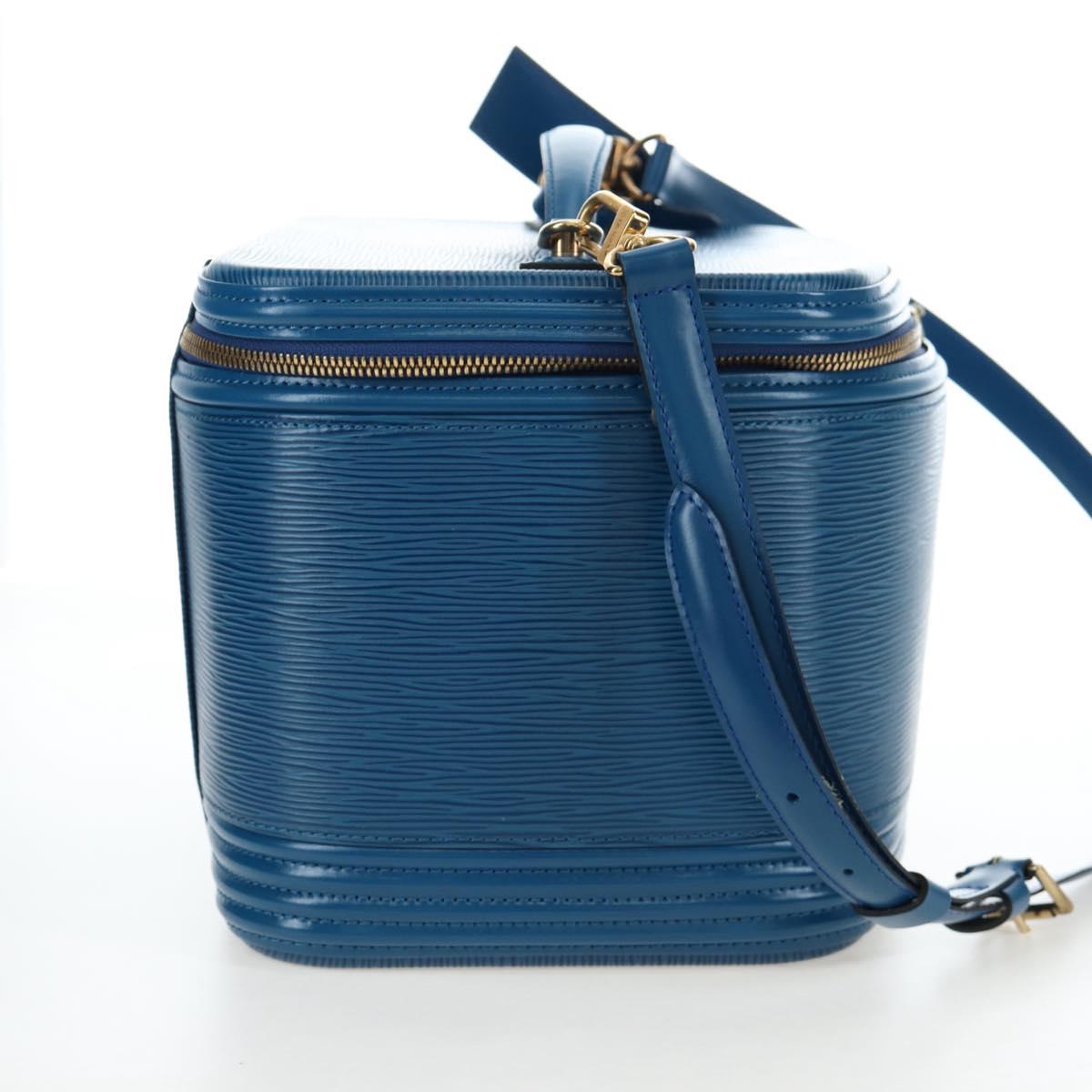 LOUIS VUITTON Epi Nice Hand Bag 2way Toledo Blue M48015 LV Auth 193753V