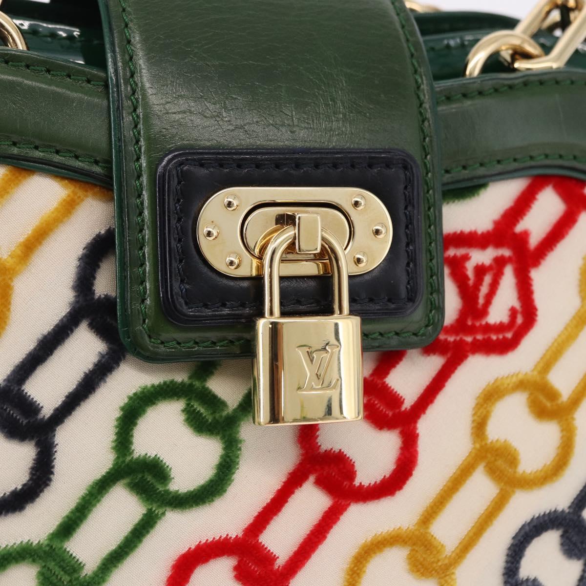 LOUIS VUITTON Monogram Charm Mini Linda Hand Bag Multicolor LV Auth 193756SM