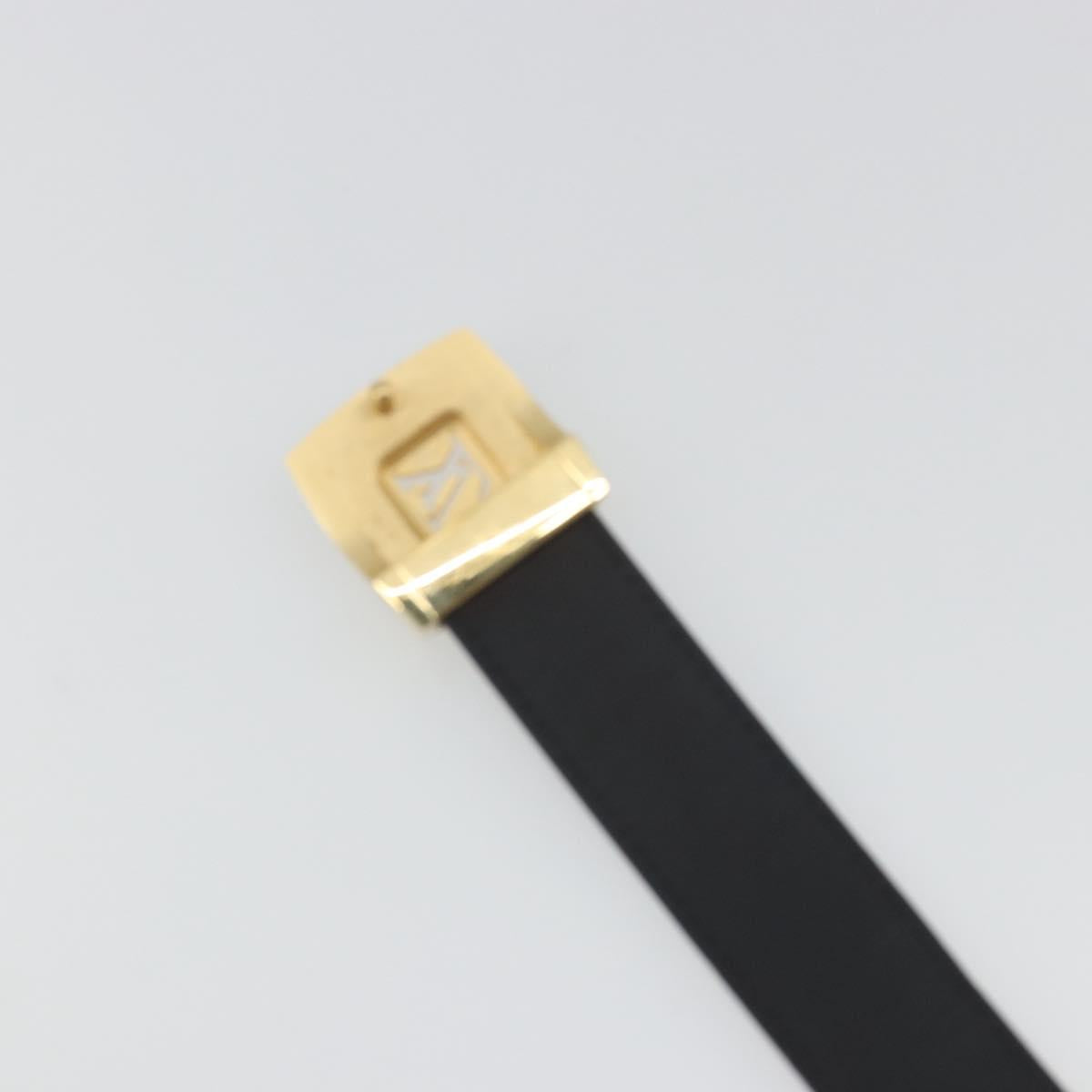 LOUIS VUITTON Multicolor Ceinture LV cut Belt Black M6890 LV Auth 193765V