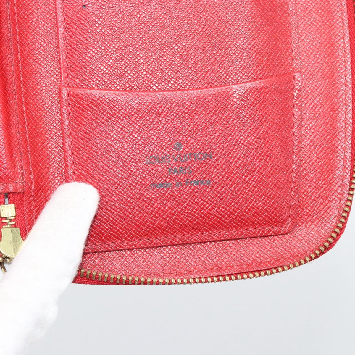 LOUIS VUITTON Epi Agenda Geod Wallet Red M63877 LV Auth 193771