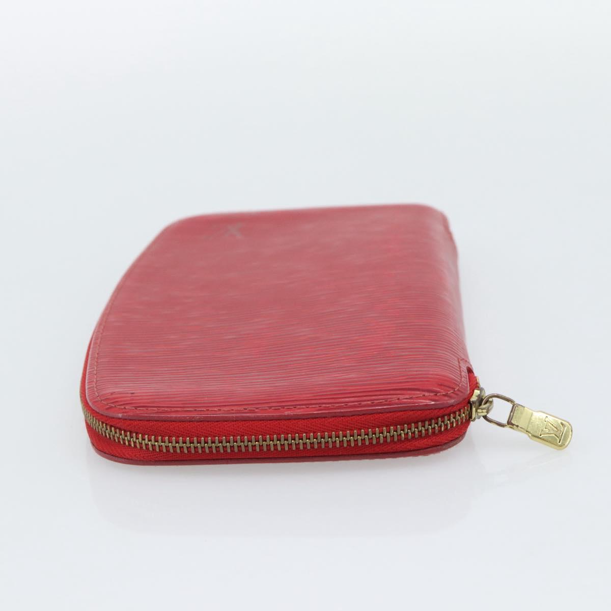 LOUIS VUITTON Epi Agenda Geod Wallet Red M63877 LV Auth 193771