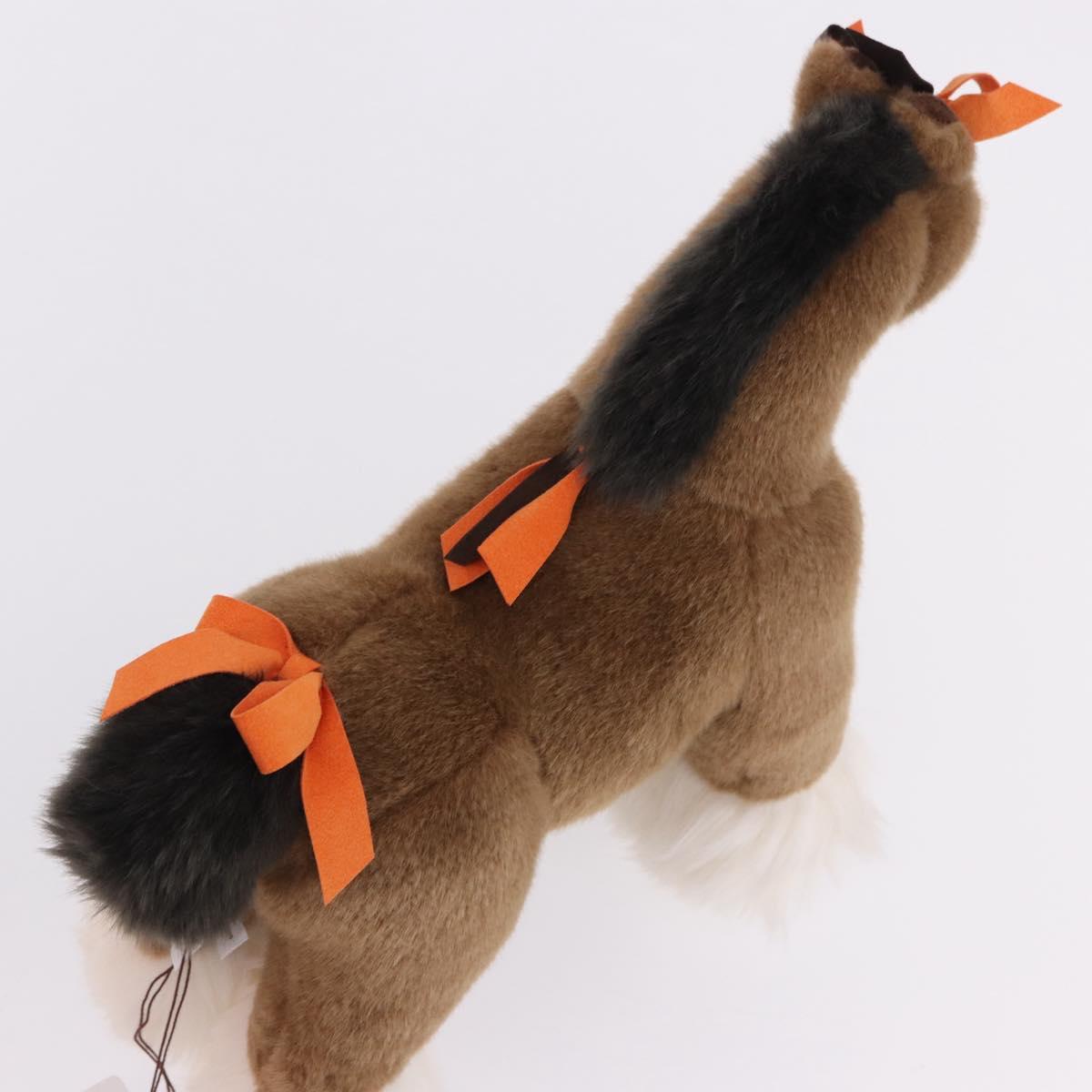HERMES Elmy PM Stuffed Polyester Brown Auth 193772SAM