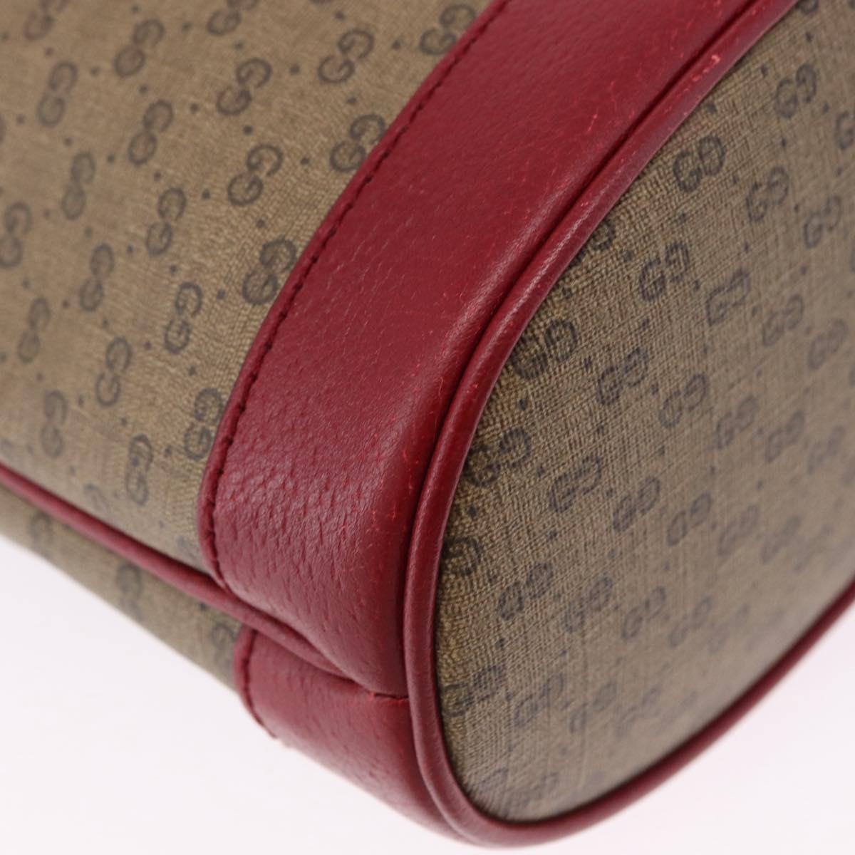 GUCCI Micro GG Supreme x Doraemon Fujiko-Pro Bag PVC Beige 655597 Auth 193779SM