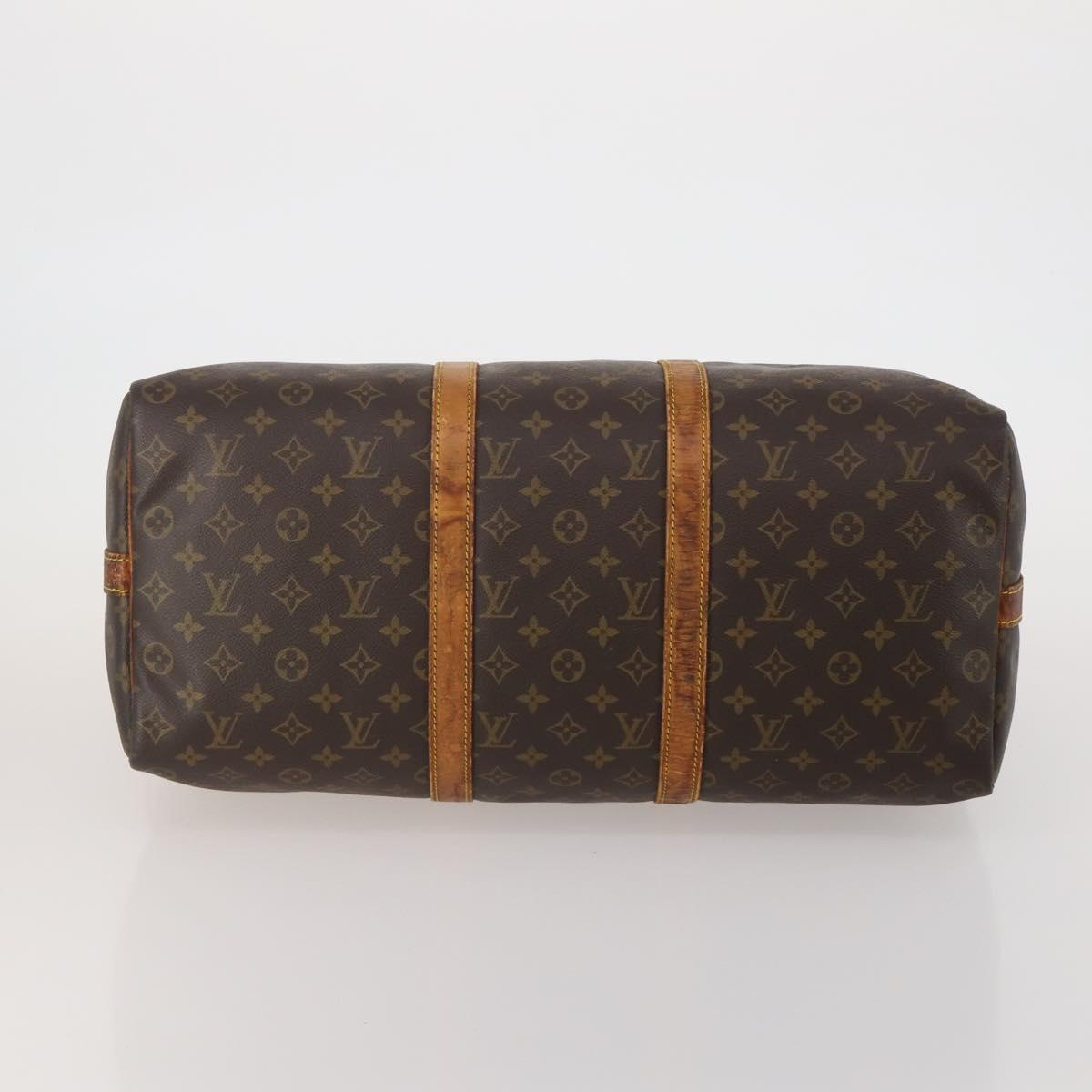 LOUIS VUITTON Monogram Keepall Bandouliere 50 Boston Bag M41416 LV Auth 193785
