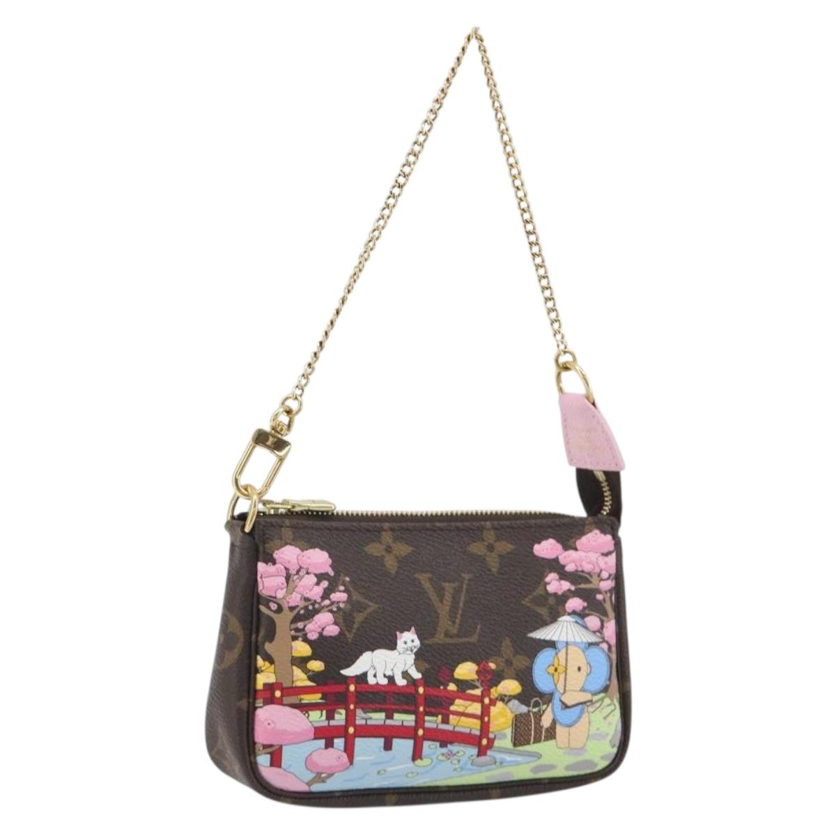 LOUIS VUITTON Monogram Vivienne Mini Pochette Accessoires M45905 LV Auth 193792M