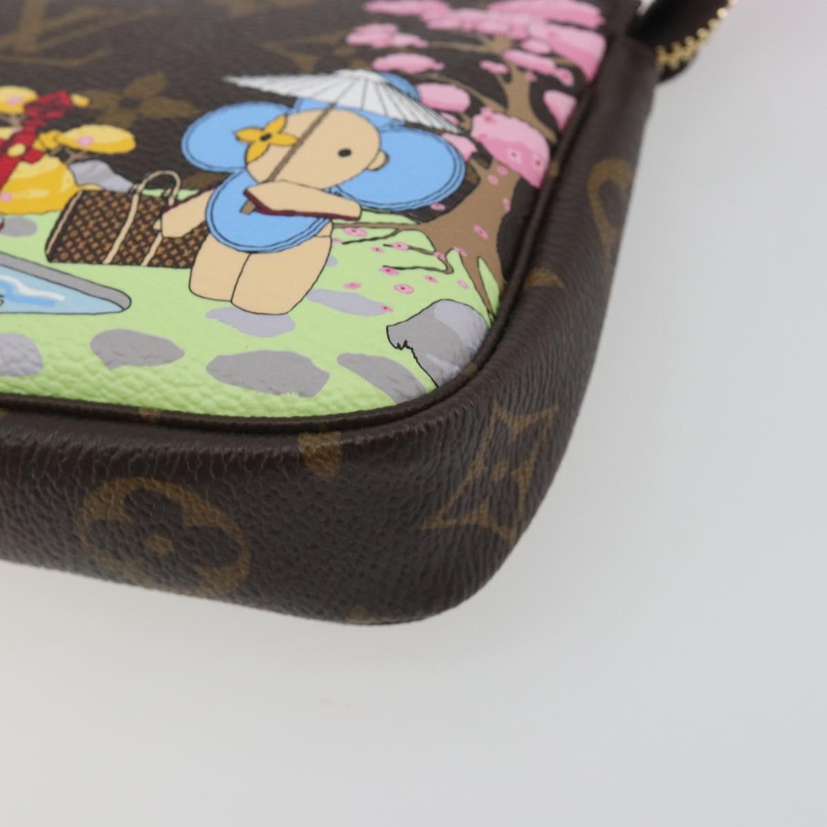 LOUIS VUITTON Monogram Vivienne Mini Pochette Accessoires M45905 LV Auth 193792M