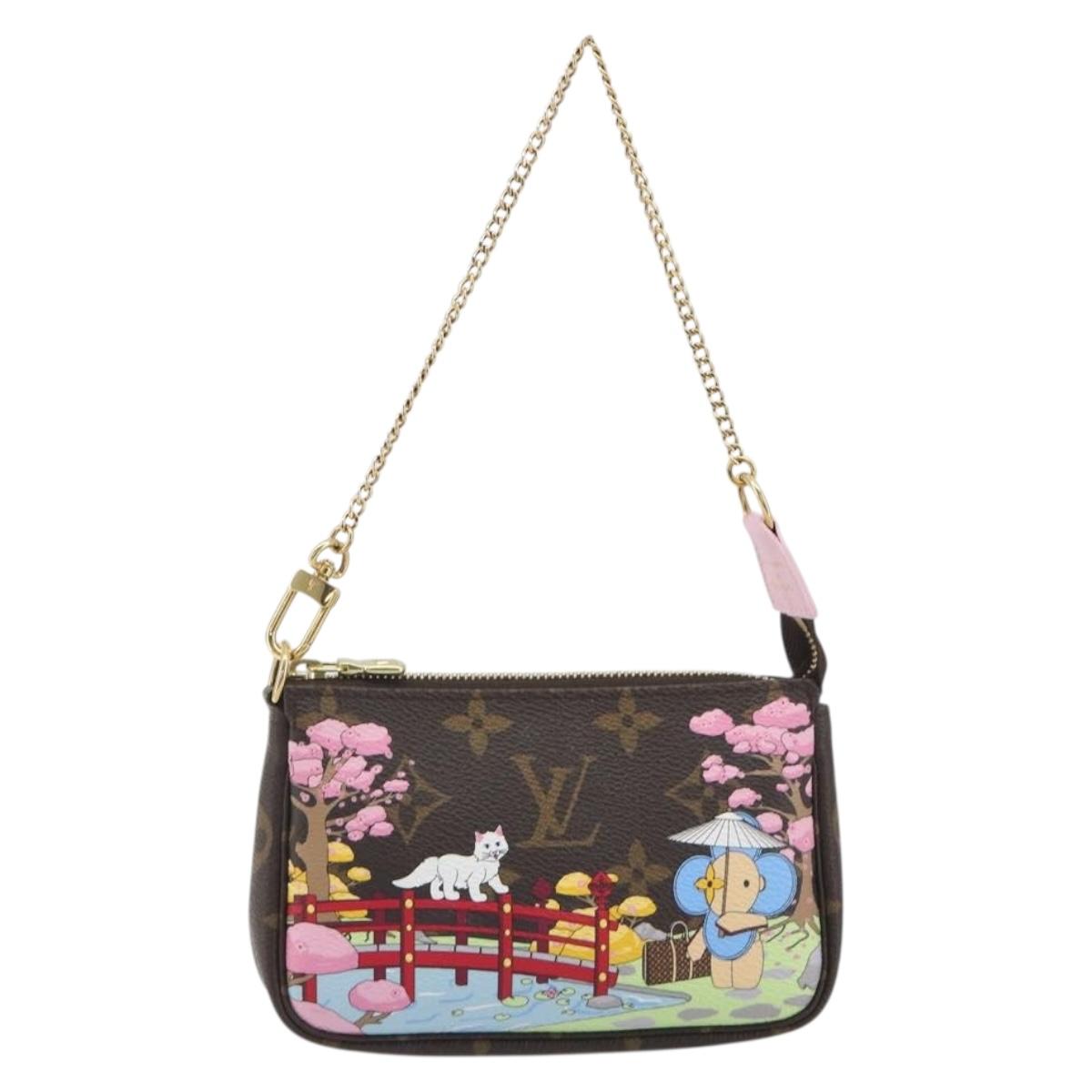 LOUIS VUITTON Monogram Vivienne Mini Pochette Accessoires M45905 LV Auth 193792M